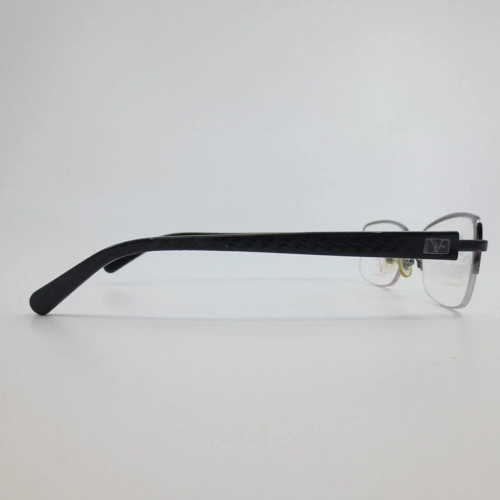 Diane von Furstenberg DVF8033 403 Navy Purple Semi Rimless Eyeglasses 50-16-135